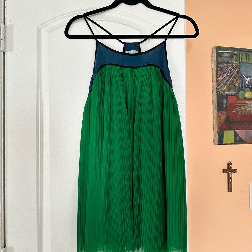 Cooperative Teal and Emerald Dress